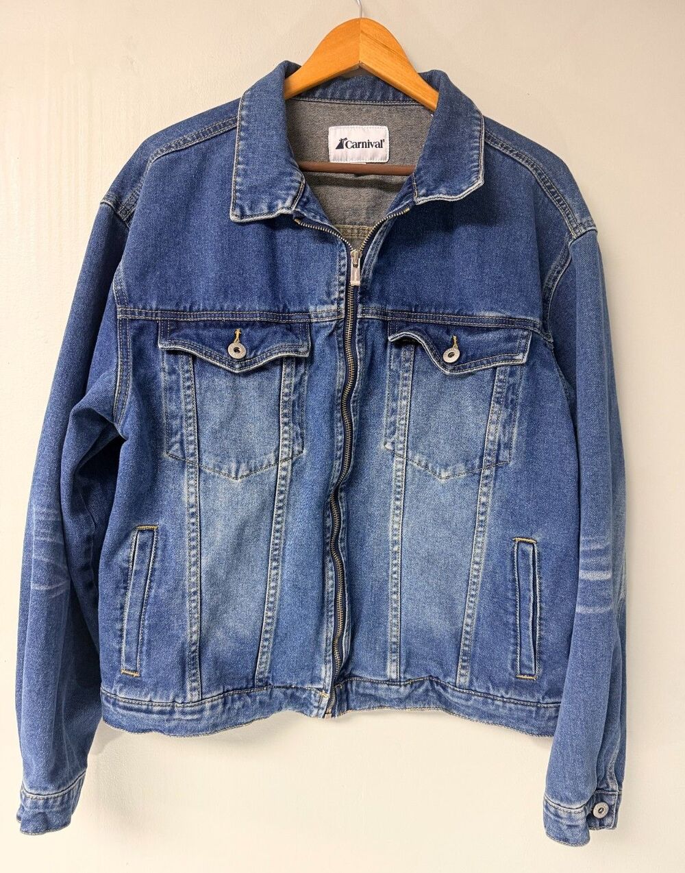 Carnival Celebration 2022 Inaugural Season Denim Jacket Men's Large Cruise
